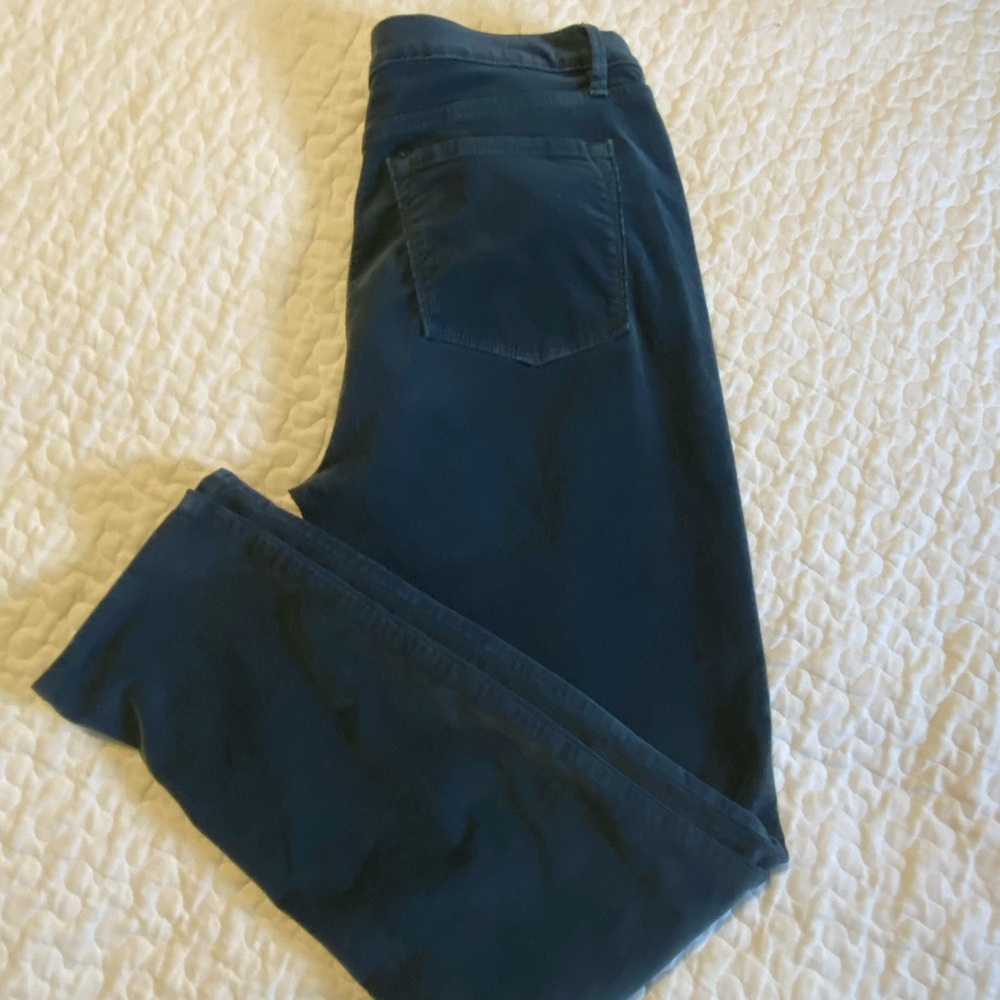 Loft Dark Teal Blue Corduroy Pants